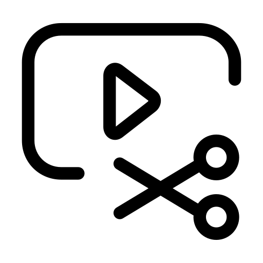 Custom Video Editing Service Icon
